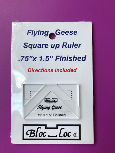  Bloc Loc Flying Geese Ruler Set 3~2x 4, 3x 6