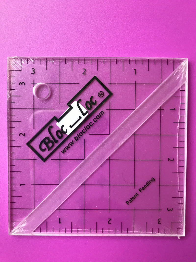 Bloc Loc~Half Square Triangle Ruler Set #6~ 2.5''and 4.5'' Acrylic Ruler 